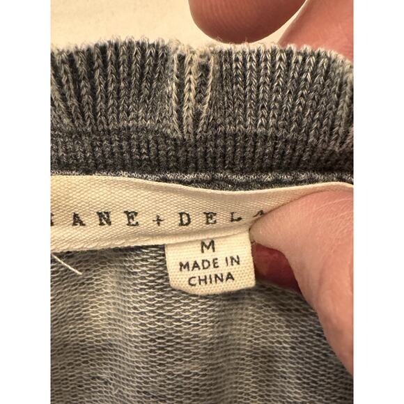 JANE & DELANCEY Top Sz M Gray, Sleeveless, Gorpcore, Soft Burnout LagenLook - Picture 5 of 8